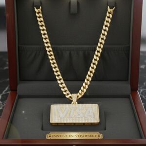 Gold Visa Pendant